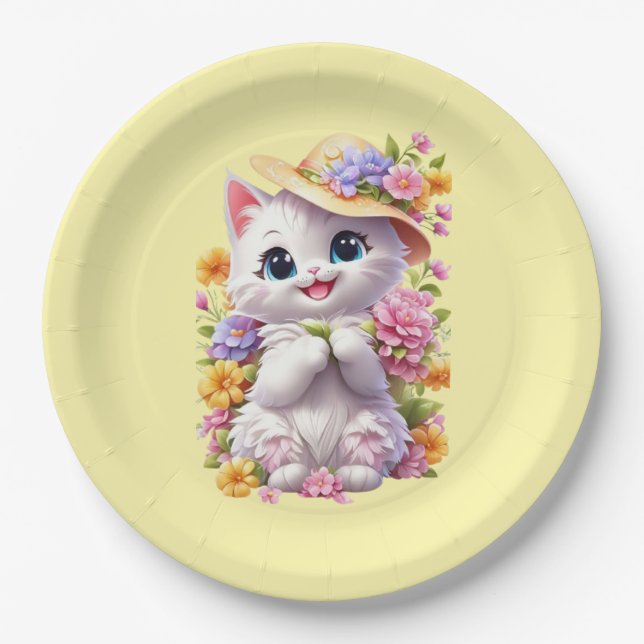 Plato De Papel placa de ducha de bebé (Anverso)