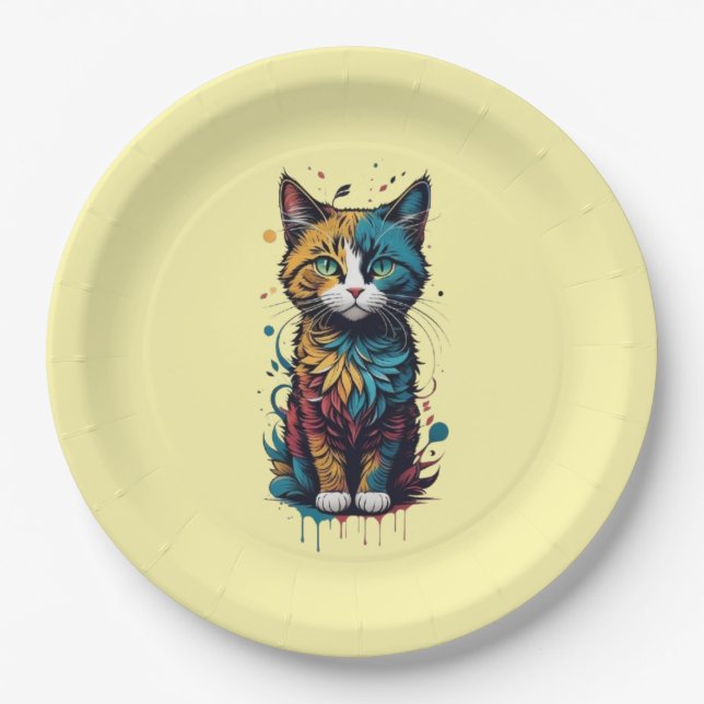 Plato De Papel placa de ducha de bebé (Anverso)