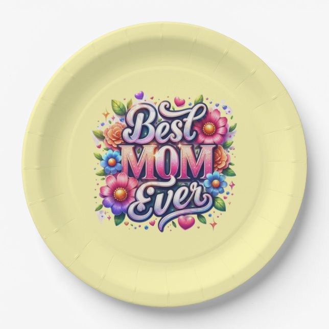 Plato De Papel placa de ducha de bebé (Anverso)