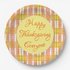 Plato De Papel Placa de Fiesta de Acción de Gracias de bonito
