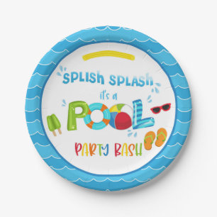 Plato De Papel Placa de Fiesta de billar - Boy WH