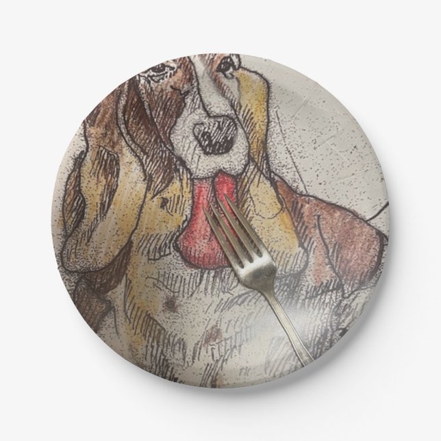 Plato De Papel Placa de fiesta de cumpleaños (Anverso)