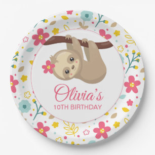 Plato De Papel Placa de fiesta de cumpleaños de la eslora de la f
