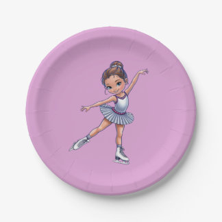 Plato De Papel Placa de fiesta de cumpleaños para el patinaje sob