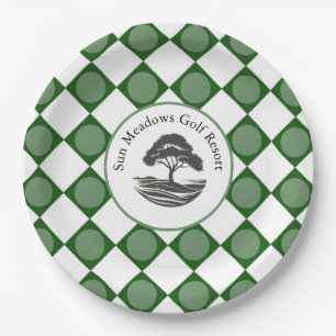 Plato De Papel Placa de fiesta temática del golf