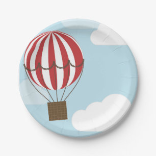 Plato De Papel Placa de globo de aire caliente