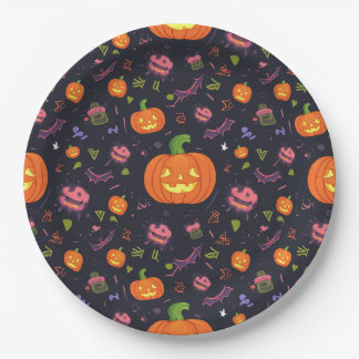 Plato De Papel placa de halloween