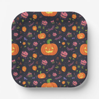 Plato De Papel placa de halloween