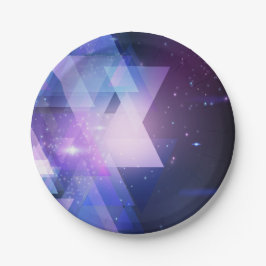 Plato De Papel Placa de impresión de Cosmos Sky Galaxy