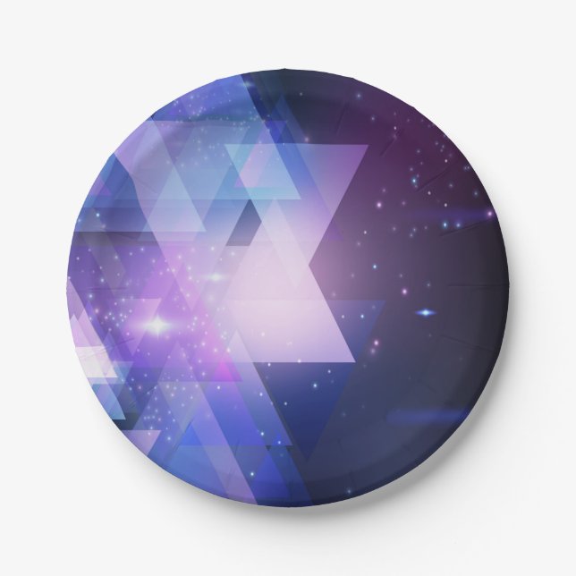 Plato De Papel Placa de impresión de Cosmos Sky Galaxy (Anverso)