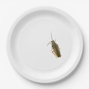 Plato De Papel Placa de la broma de la cucaracha