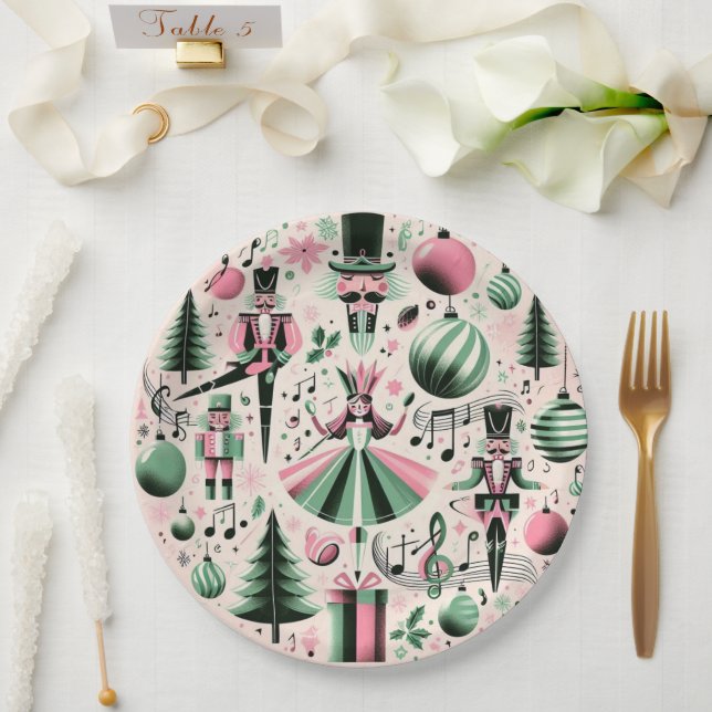 Plato De Papel Placa de Navidades de petardos (Boda)