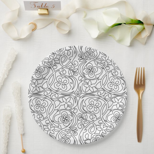 Plato De Papel Placa de papel (Boda)