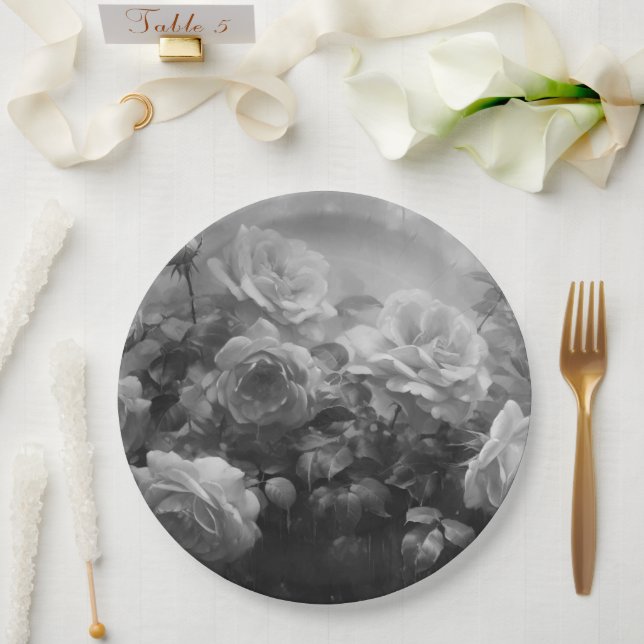 Plato De Papel Placa de papel (Boda)