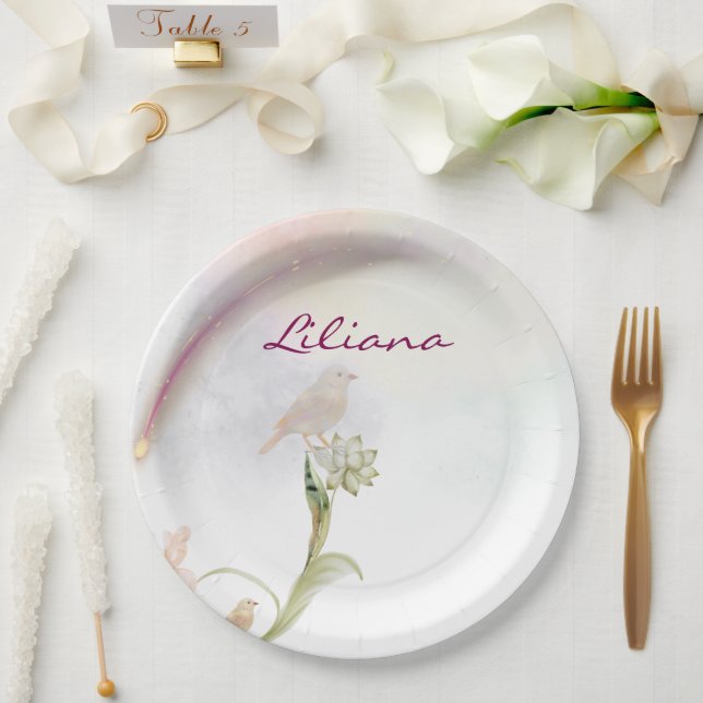 Plato De Papel Placa de papel (Boda)