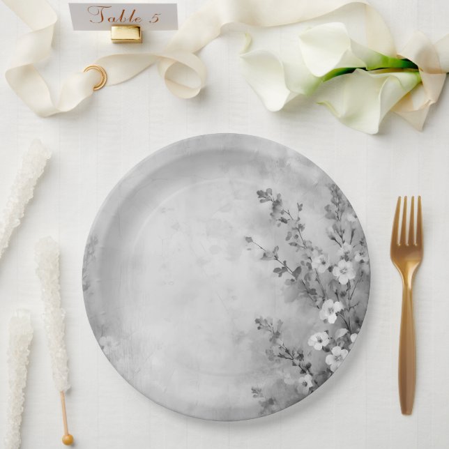 Plato De Papel Placa de papel (Boda)