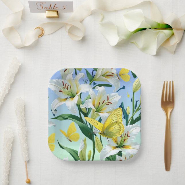 Plato De Papel Placa de papel (Boda)