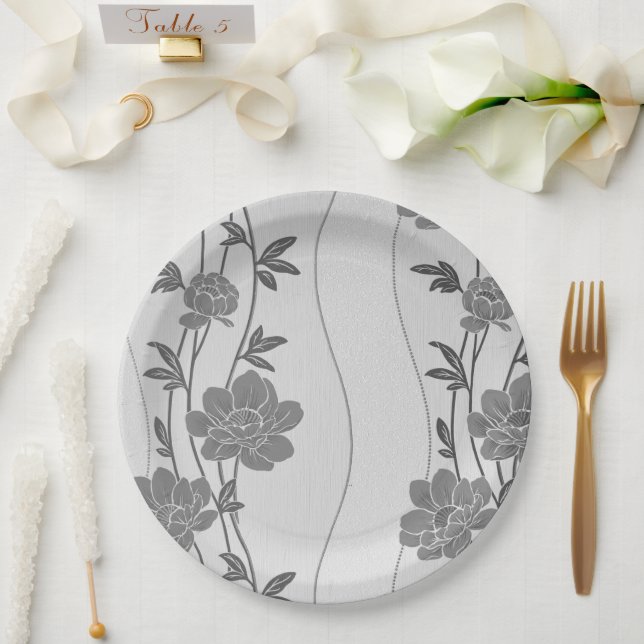 Plato De Papel Placa de papel (Boda)