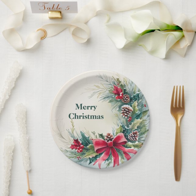 Plato De Papel Placa de papel (Boda)