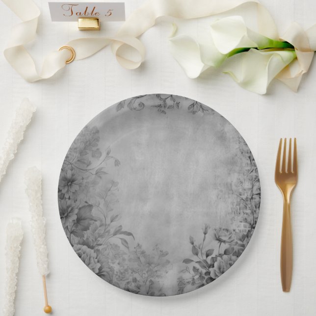 Plato De Papel Placa de papel (Boda)