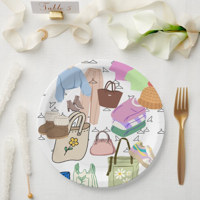 Plato De Papel Placa de papel (Boda)