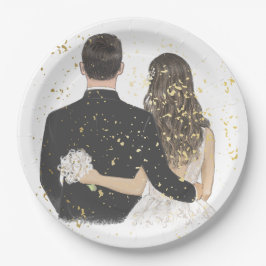 Plato De Papel Placa de papel 2 para bodas