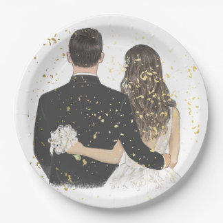 Plato De Papel Placa de papel 2 para bodas