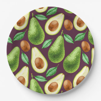 Plato De Papel Placa de papel aguacate