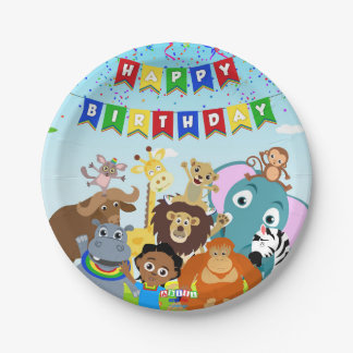Plato De Papel Placa de papel Akili y Friends 1