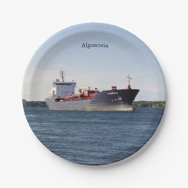 Plato De Papel Placa de papel Algoscotia (Anverso)