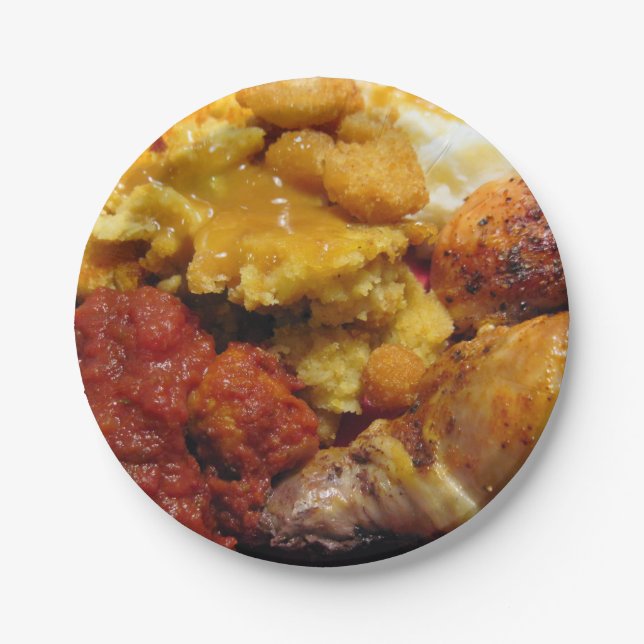 Plato De Papel Placa de papel alimentario (Anverso)