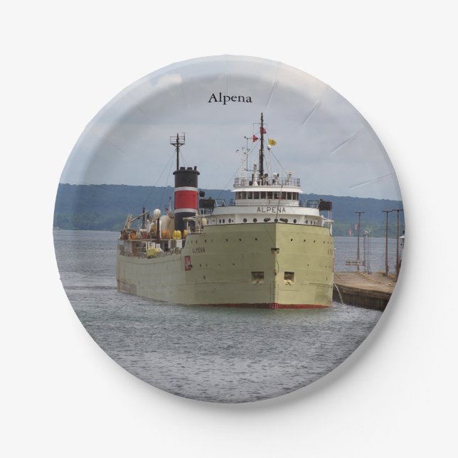 Plato De Papel Placa de papel Alpena Soo (Anverso)