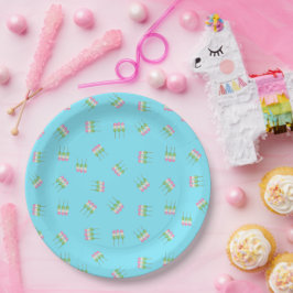 Plato De Papel Placa de papel Anime Blue Pastel Dango