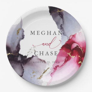 Plato De Papel Placa de papel antibiótico y crimson desangrados