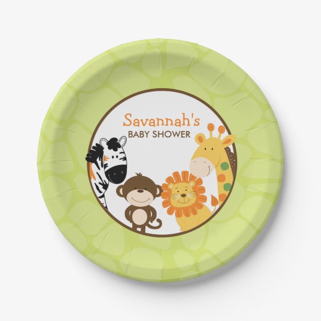 Plato De Papel Placa de papel azul brillante (Anverso)