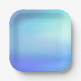 Plato De Papel Placa de papel azul cielo