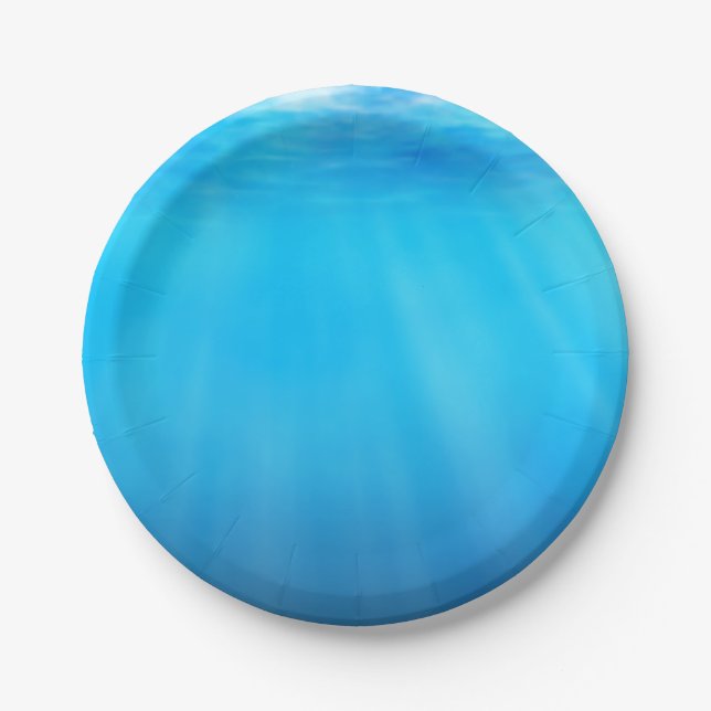 Plato De Papel Placa de papel azul marino (Anverso)