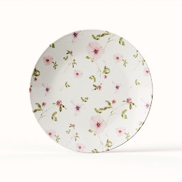 Plato De Papel Placa de papel Baby Shower de color rosa Bunny