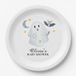 Plato De Papel Placa de papel Baby Shower Ghost Little Boo de Hal