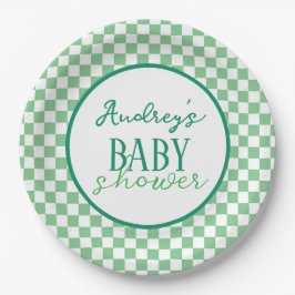 Plato De Papel Placa de papel Baby Shower para tablero de ajedrez