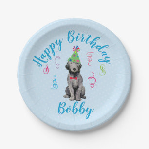 Plato De Papel Placa de papel Bedlington Terrier
