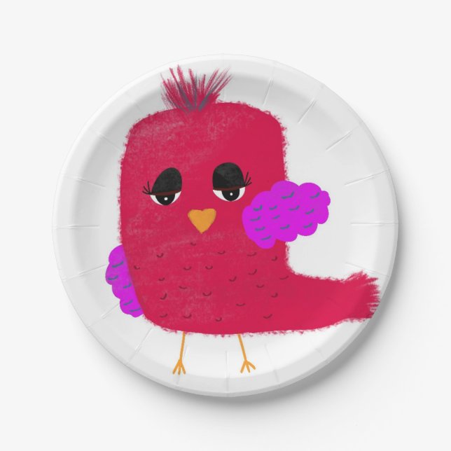 Plato De Papel Placa de papel Birdie (Anverso)