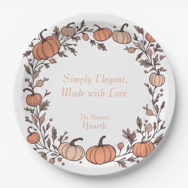 Plato De Papel Placa de papel (blanco) (Anverso)