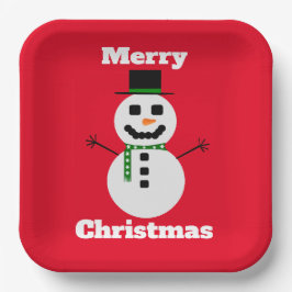 Plato De Papel Placa de papel blanco congelada