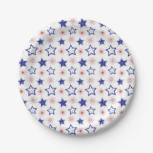 Placa de papel Blue Stars