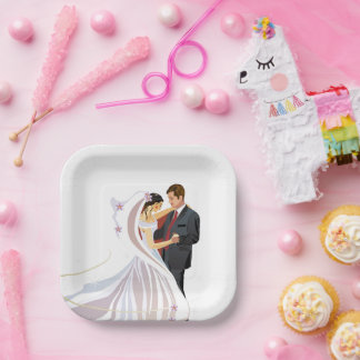 Plato De Papel Placa de papel boda