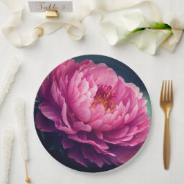 Plato De Papel Placa de papel boda/ducha de flores