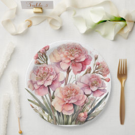 Plato De Papel Placa de papel boda/ducha de flores
