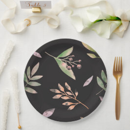 Plato De Papel Placa de papel boda/ducha de flores