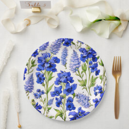 Plato De Papel Placa de papel boda/ducha de flores